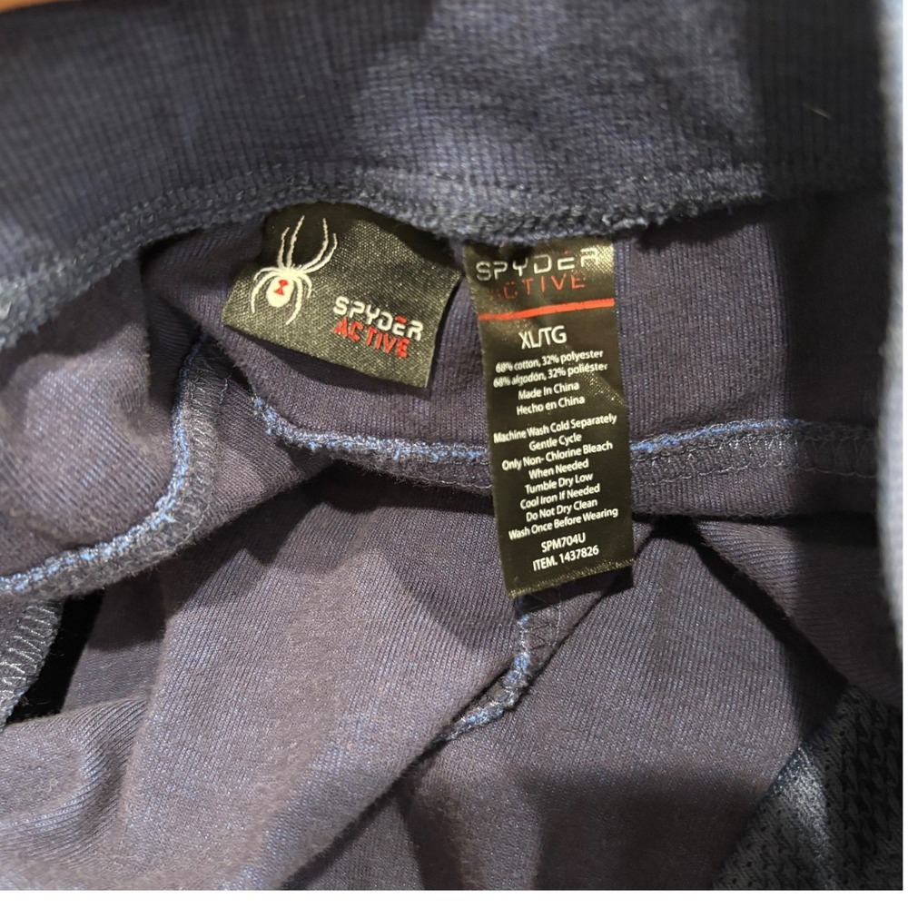 Spyder Active Mens Blue Jogger Sweatpants Lounge Activewear Size XL SPM704U - Picture 4 of 4